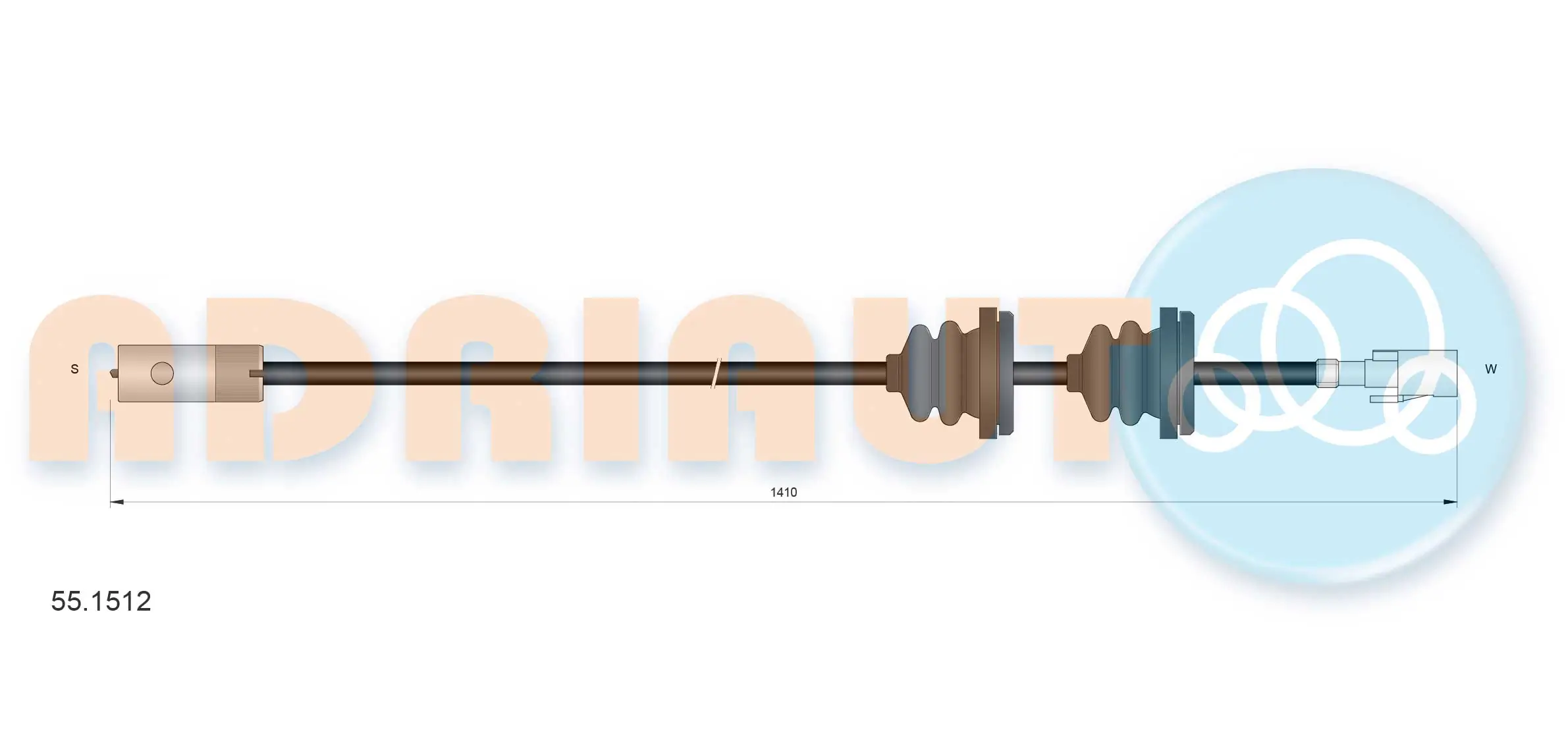 Speedometer Cable 55.1512
