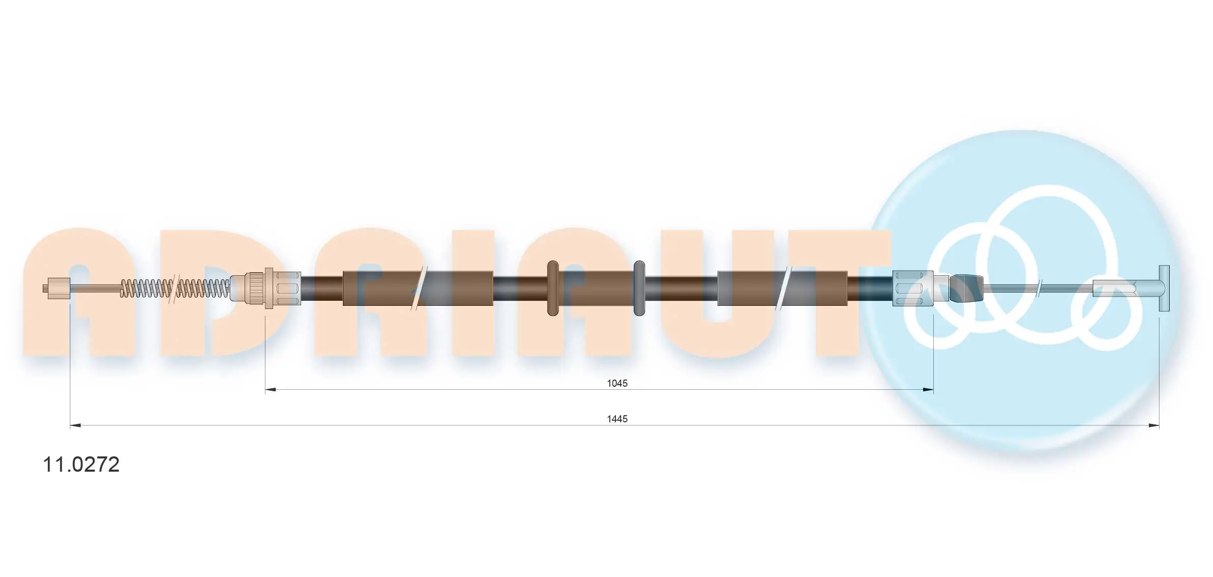 Cable Pull, parking brake 11.0272