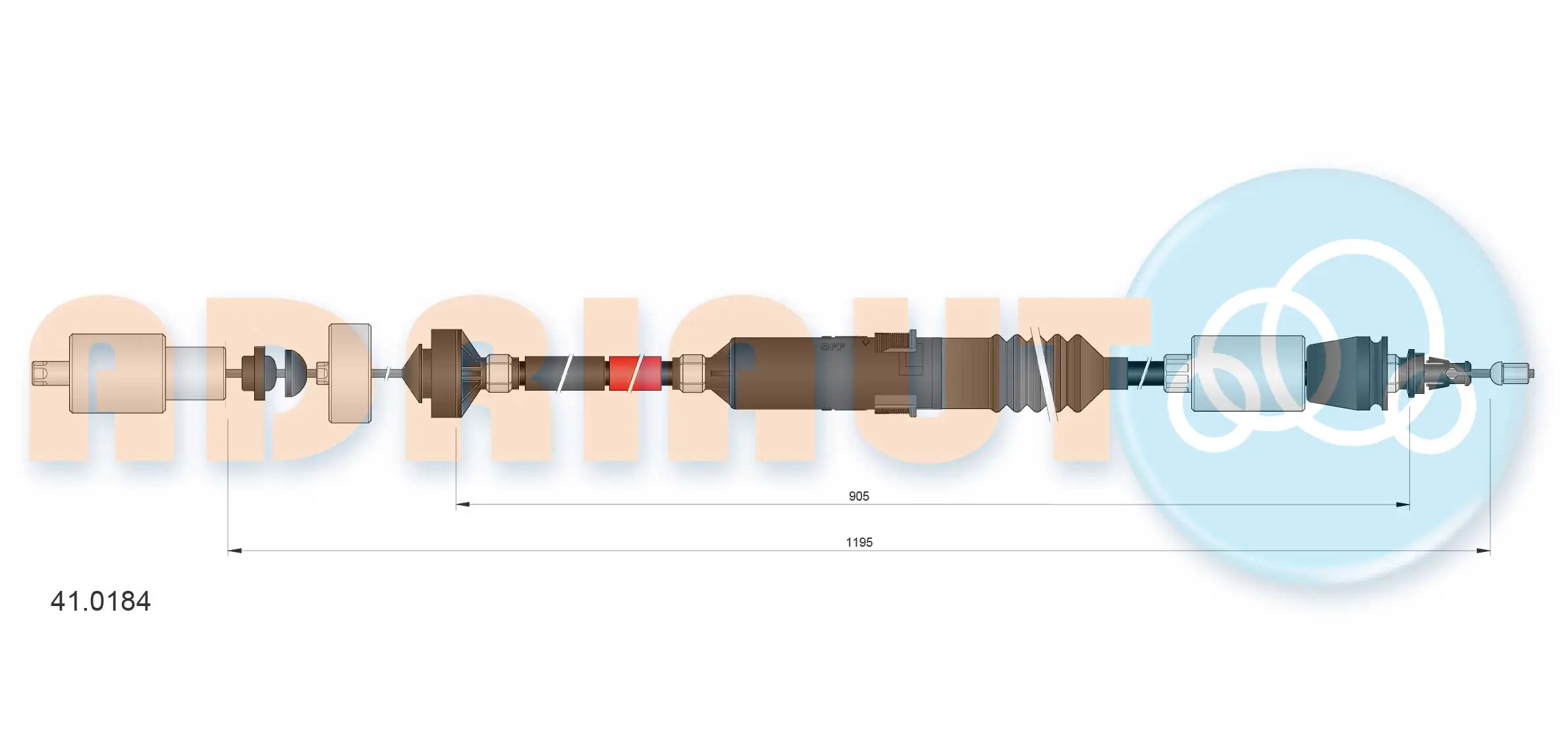 Cable Pull, clutch control 41.0184