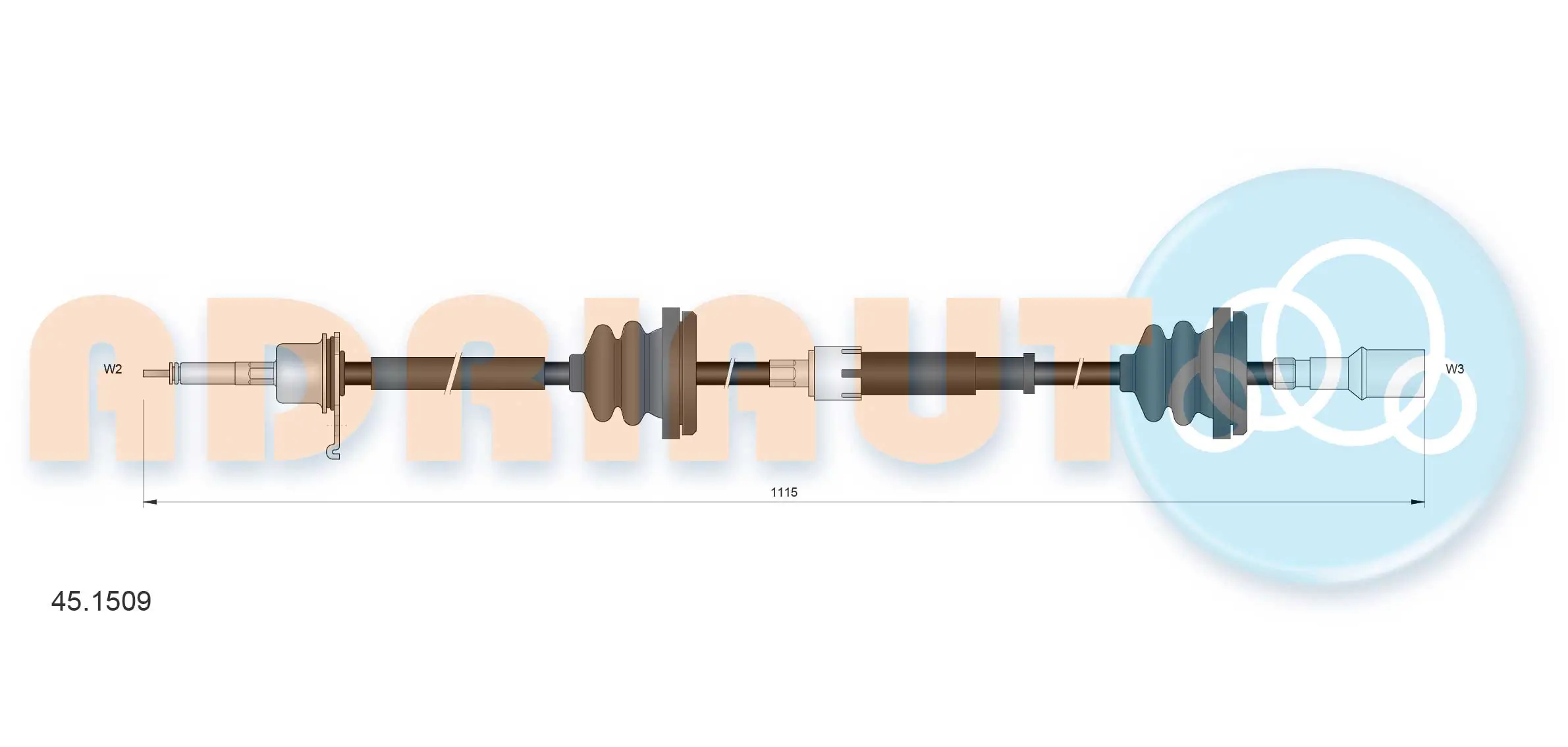 Speedometer Cable 45.1509