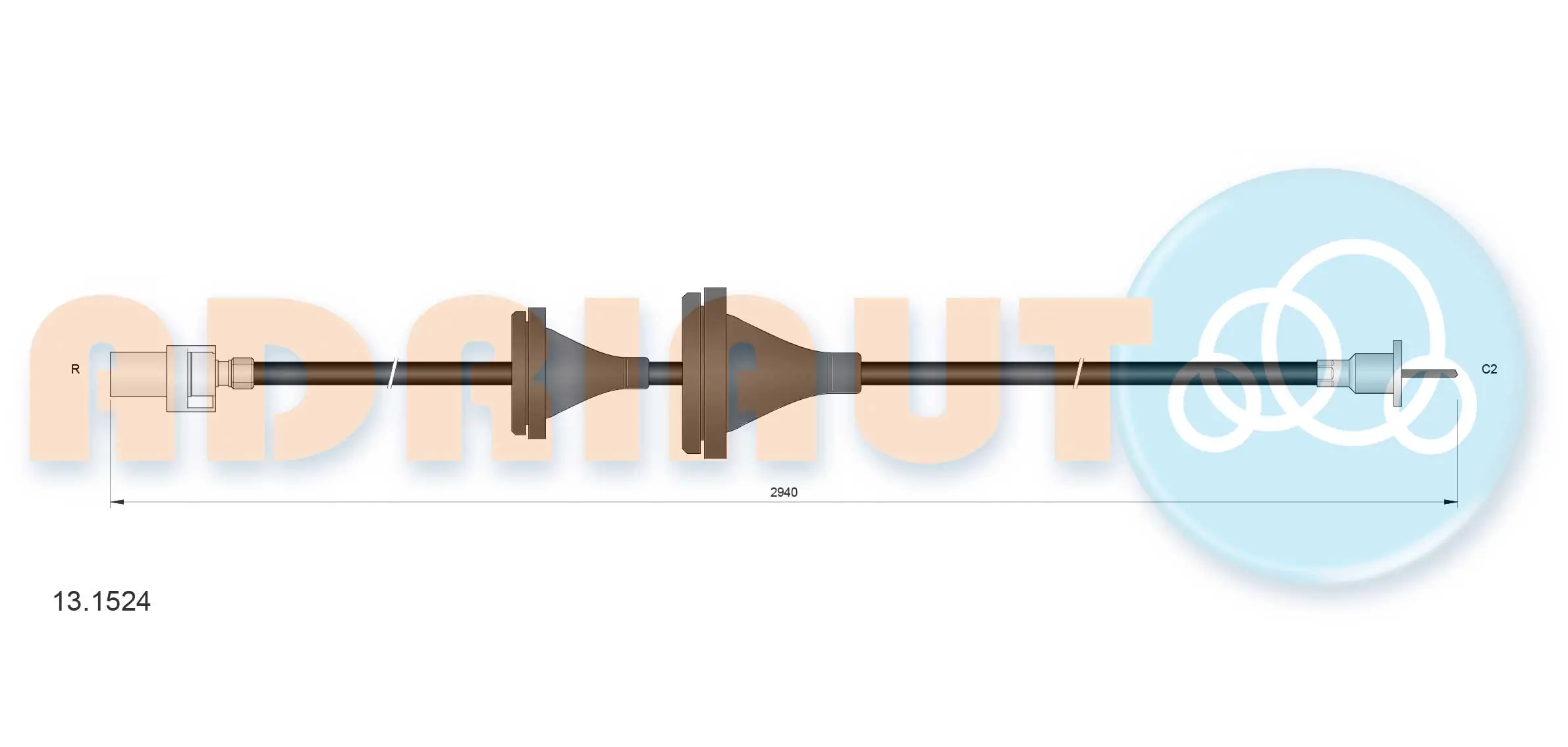 Speedometer Cable 13.1524