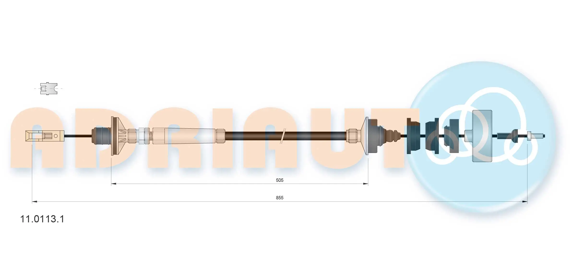 Cable Pull, clutch control 11.0113.1