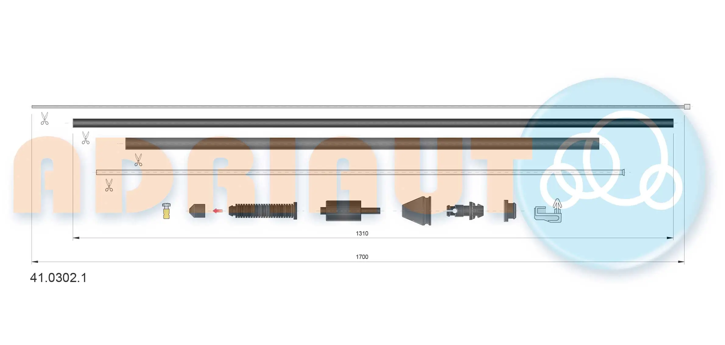 Accelerator Cable 41.0302.1
