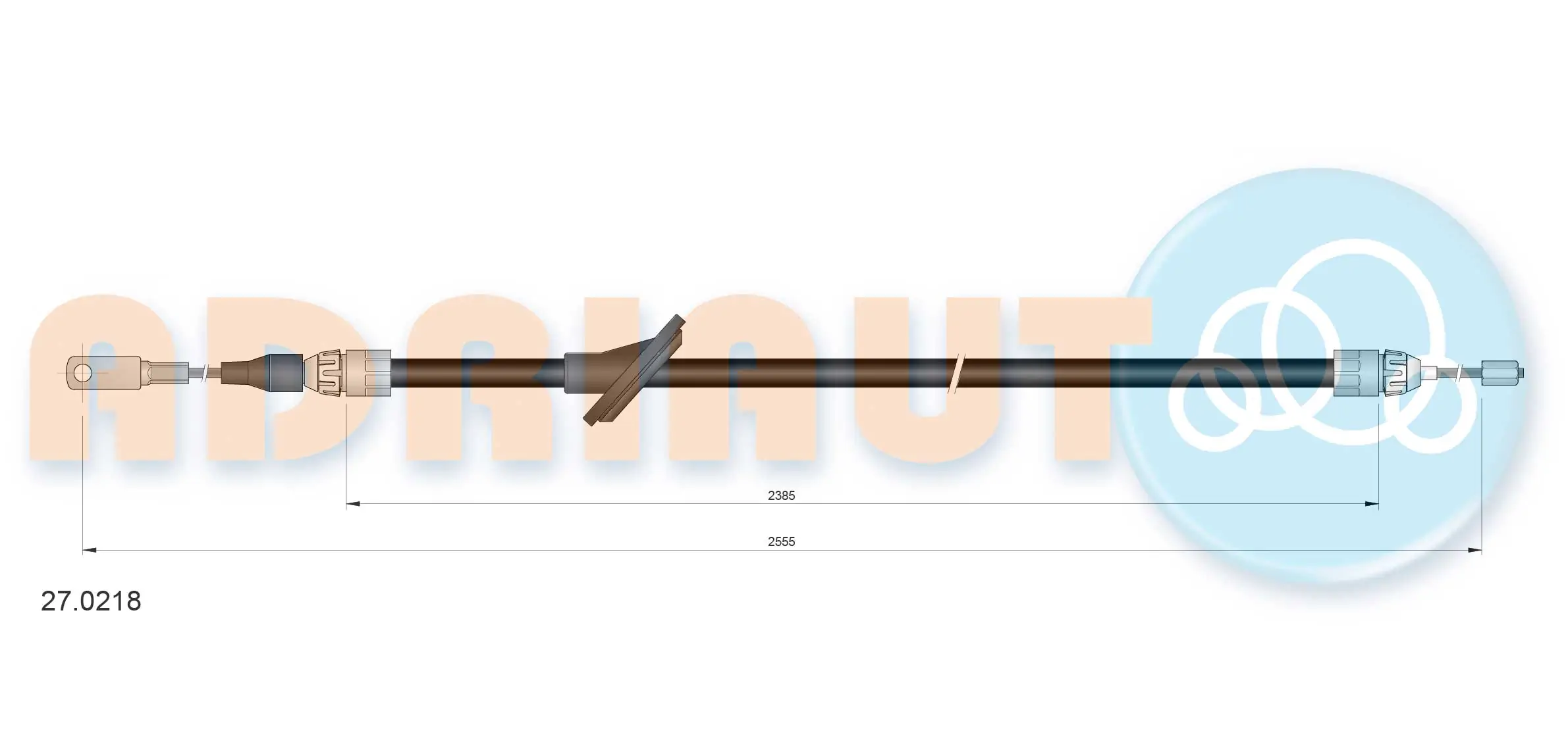 Cable Pull, parking brake 27.0218