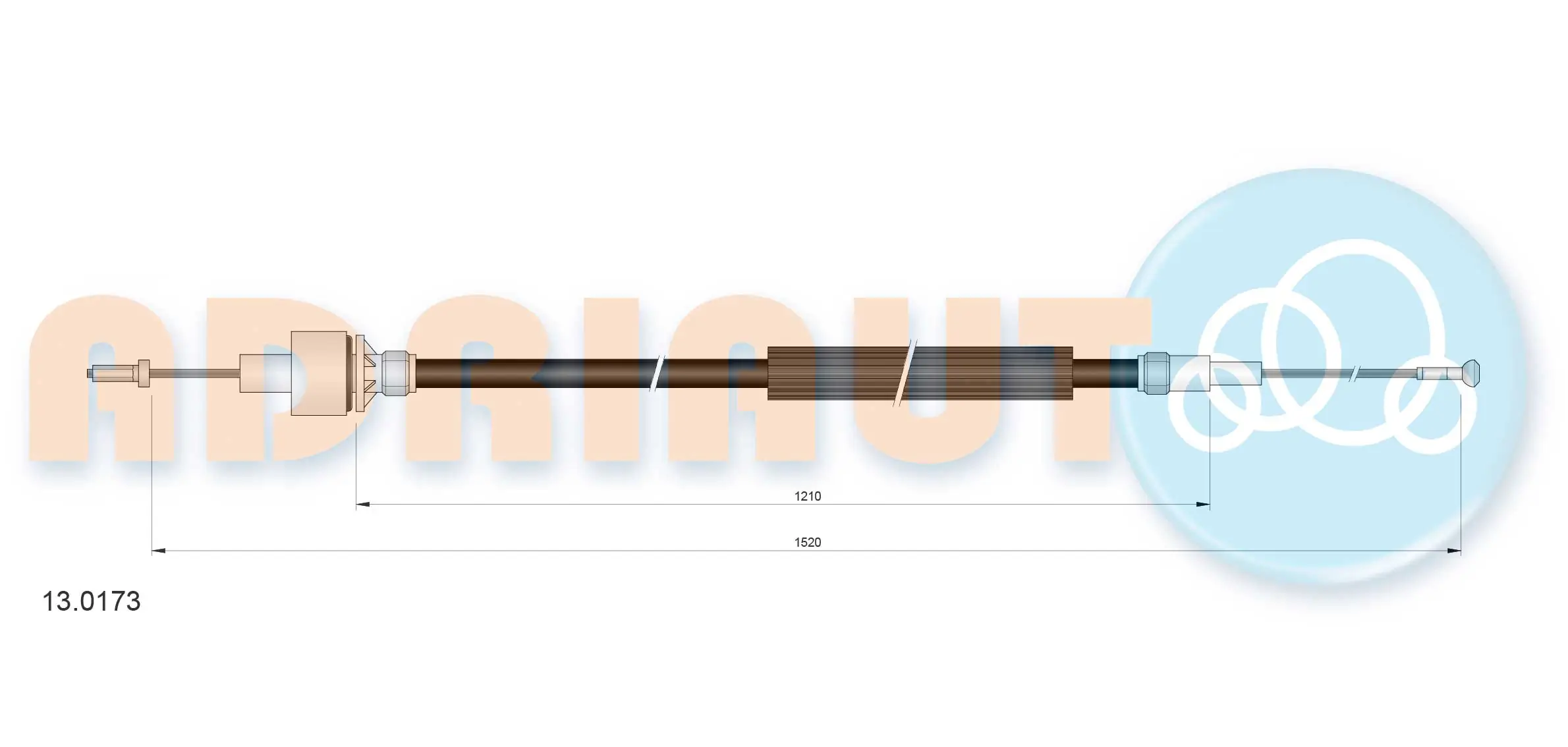 Cable Pull, clutch control 13.0173