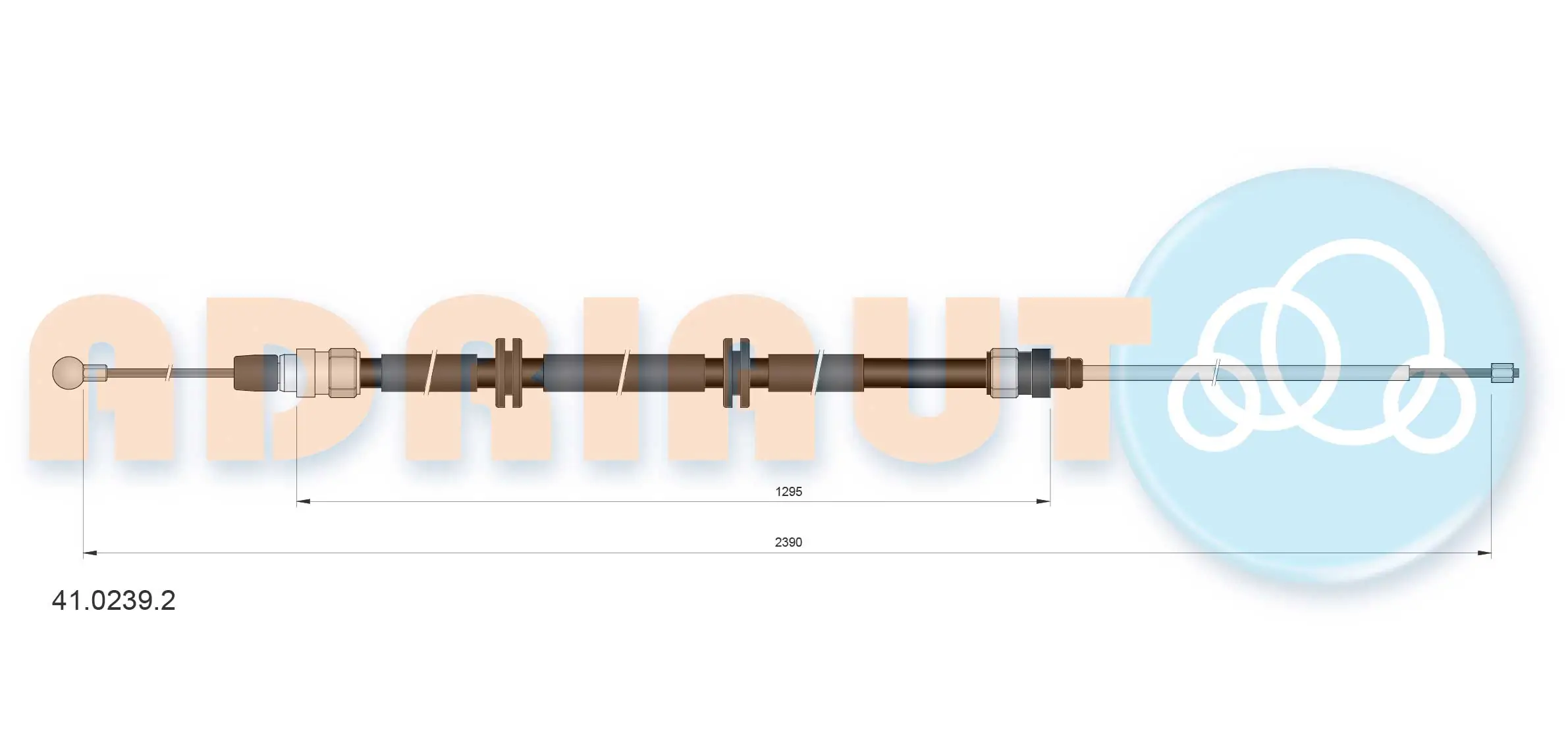 Cable Pull, parking brake 41.0239.2