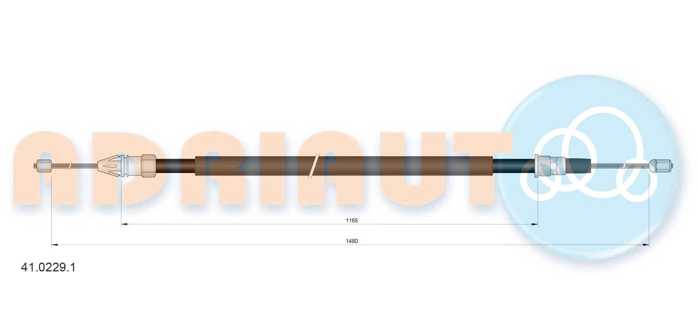 Cable Pull, parking brake 41.0229.1