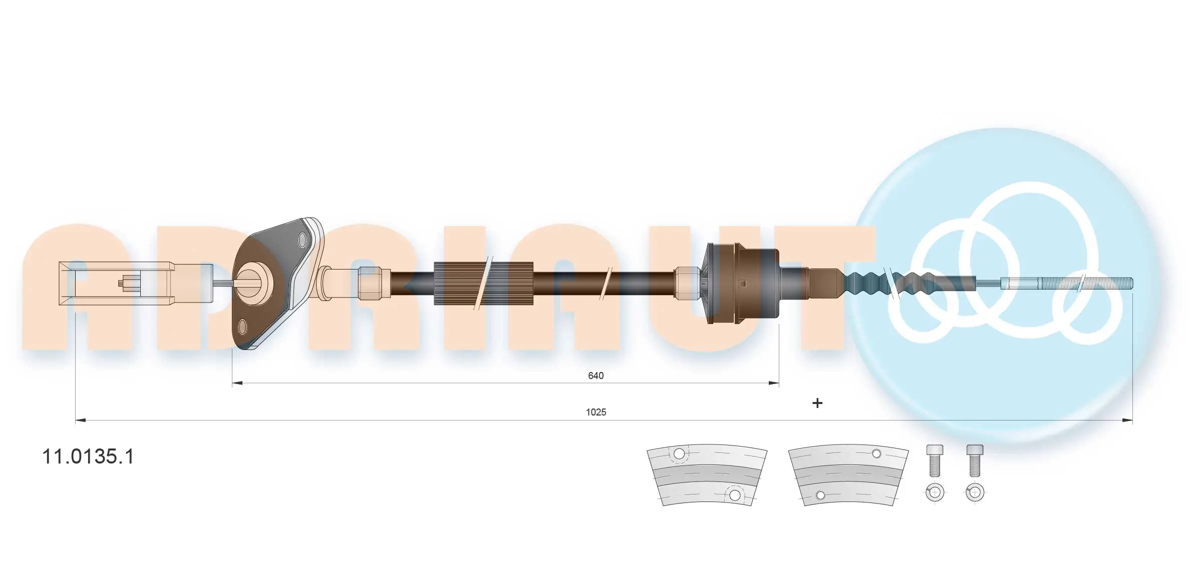 Cable Pull, clutch control 11.0135.1