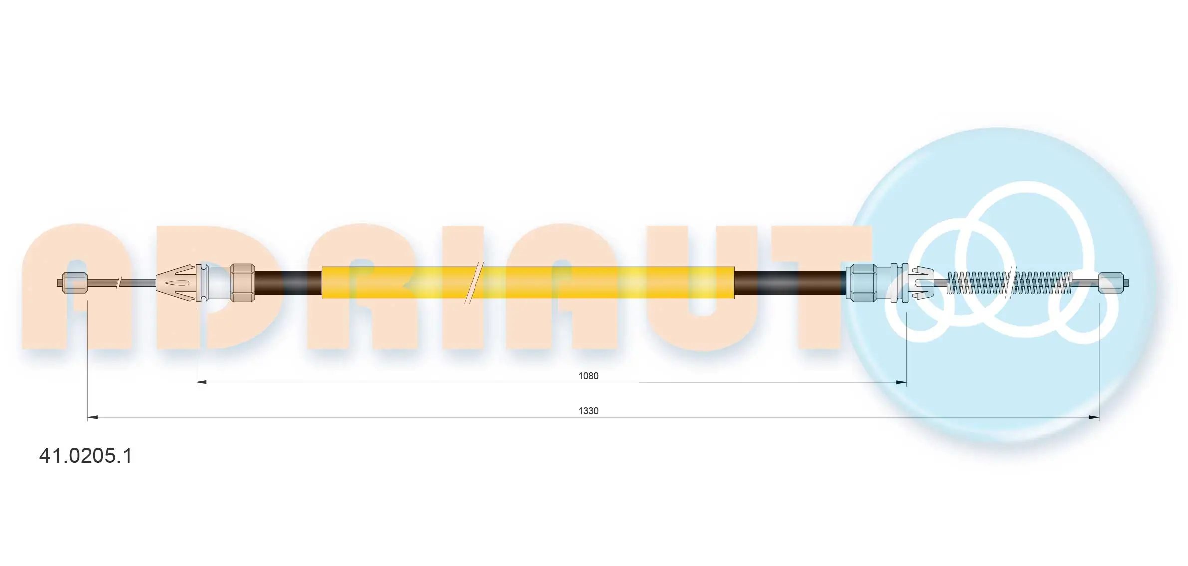 Cable Pull, parking brake 41.0205.1