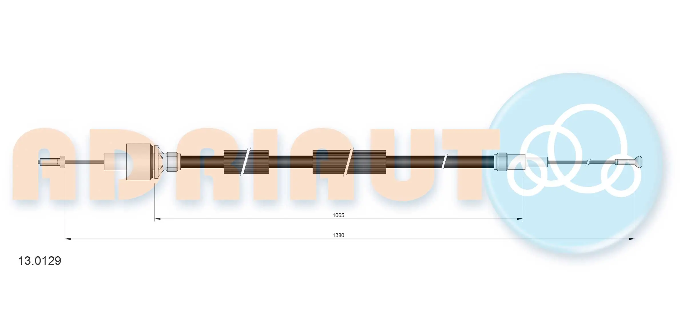Cable Pull, clutch control 13.0129
