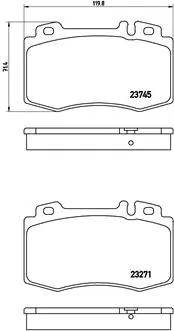Brake Pad Set, disc brake PRIME LINE P 50 053