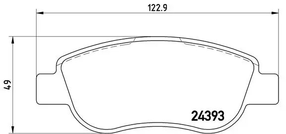Brake Pad Set, disc brake PRIME LINE P 68 049