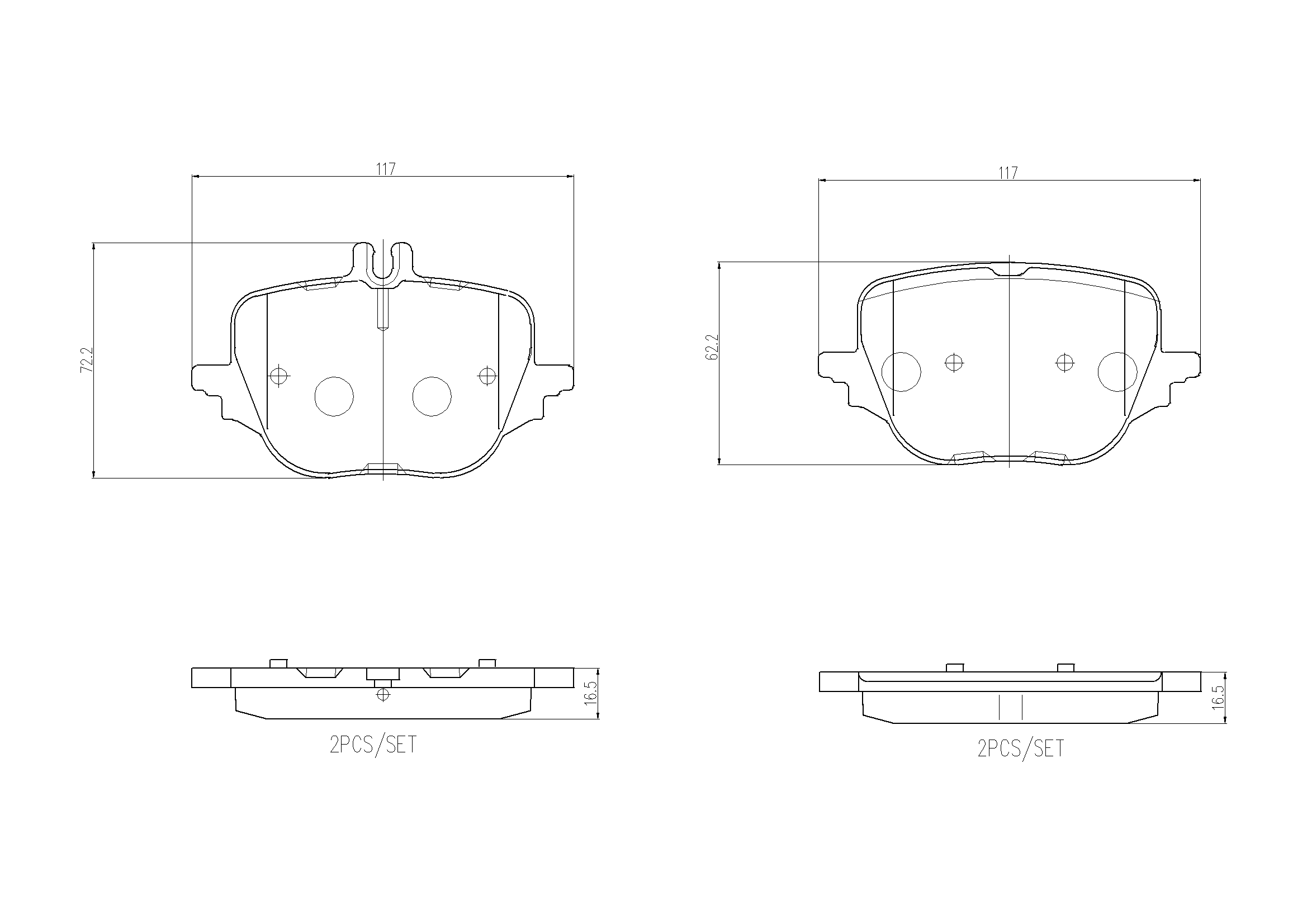 Brake Pad Set, disc brake PRIME LINE P 50 169