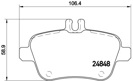 Brake Pad Set, disc brake PRIME LINE P 50 091