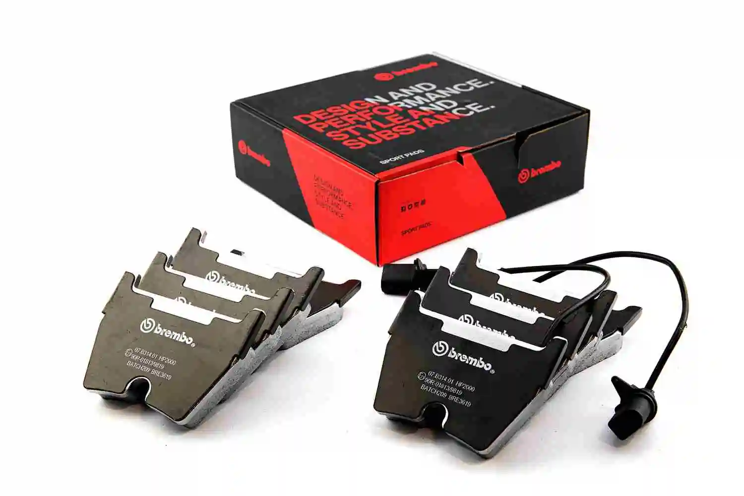 High Performance Brake Pad Set UPGRADE, SPORT | HP2000 07.B314.01