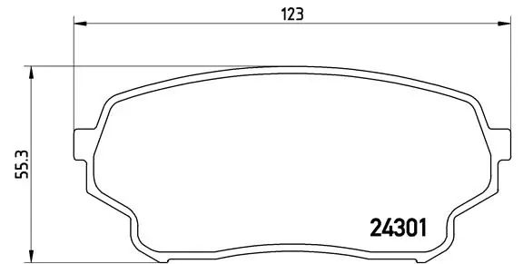 Brake Pad Set, disc brake PRIME LINE P 79 019
