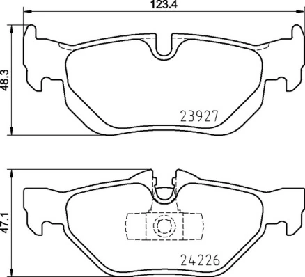 Brake Pad Set, disc brake PRIME LINE P 06 105