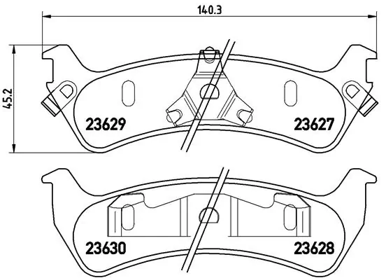 Brake Pad Set, disc brake PRIME LINE P 24 042