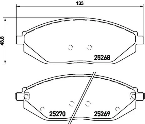 Brake Pad Set, disc brake PRIME LINE P 10 054