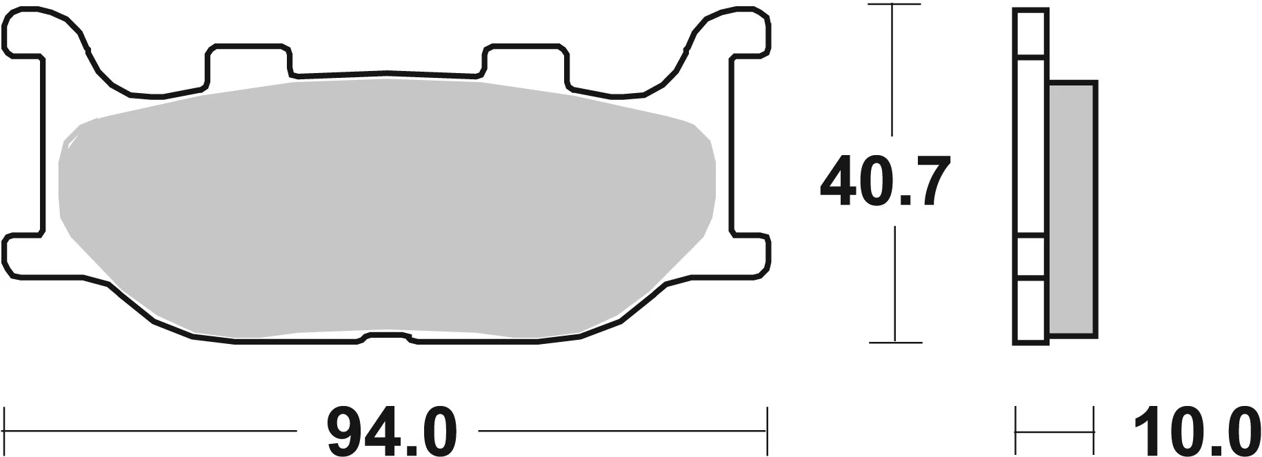 Brake Pad Set, disc brake PRIME - CarbonCeramic 07042