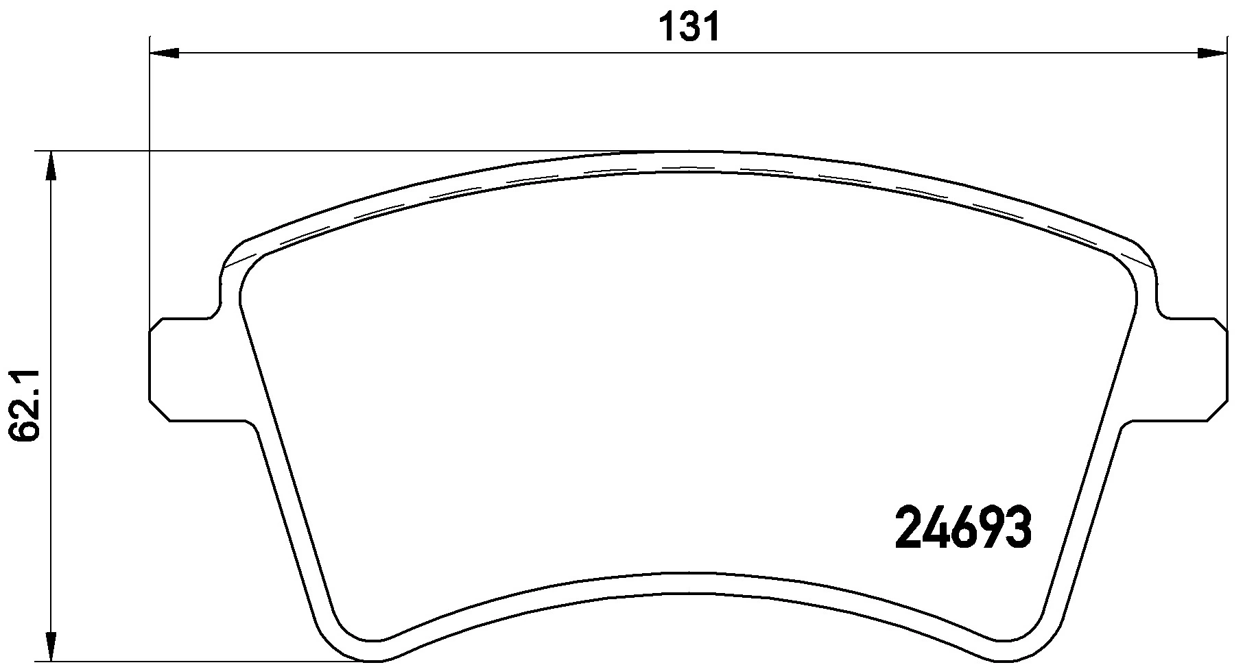 Brake Pad Set, disc brake BEYOND LINE - EV P 68 044E