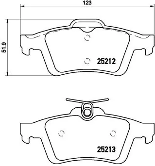 Brake Pad Set, disc brake PRIME LINE P 24 148