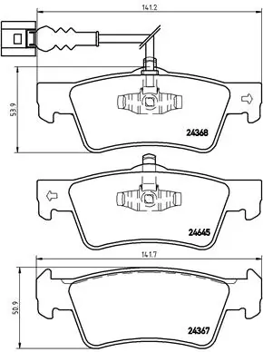 Brake Pad Set, disc brake PRIME LINE P 85 091