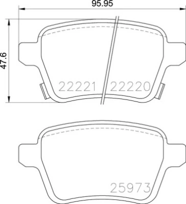 Brake Pad Set, disc brake PRIME LINE P 59 086