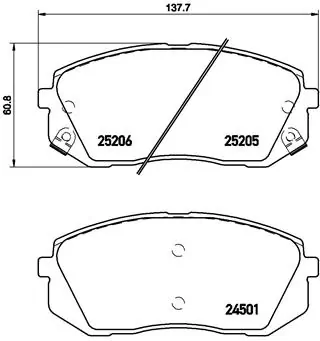 Brake Pad Set, disc brake PRIME LINE P 30 056