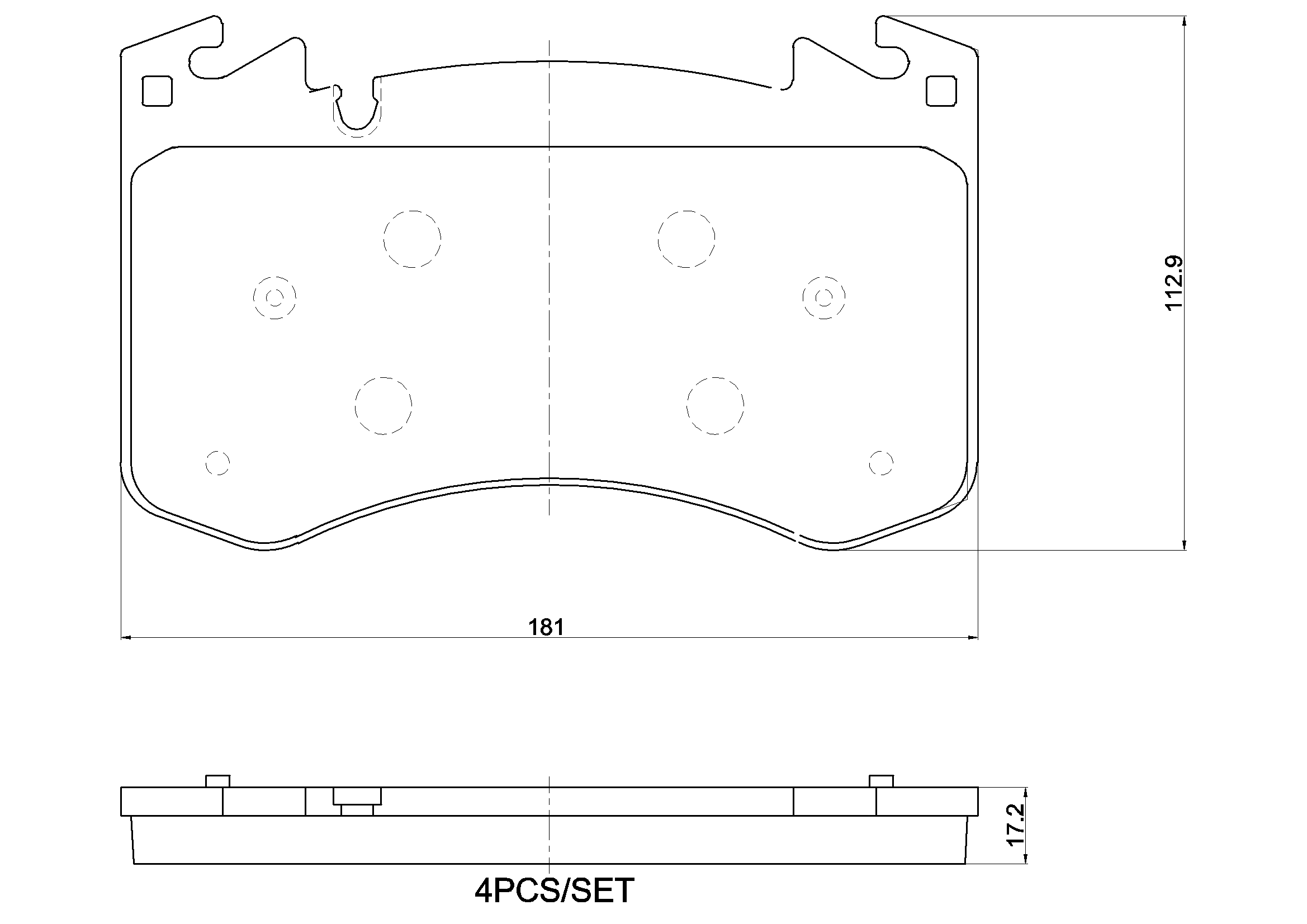 Brake Pad Set, disc brake PRIME LINE P 44 031