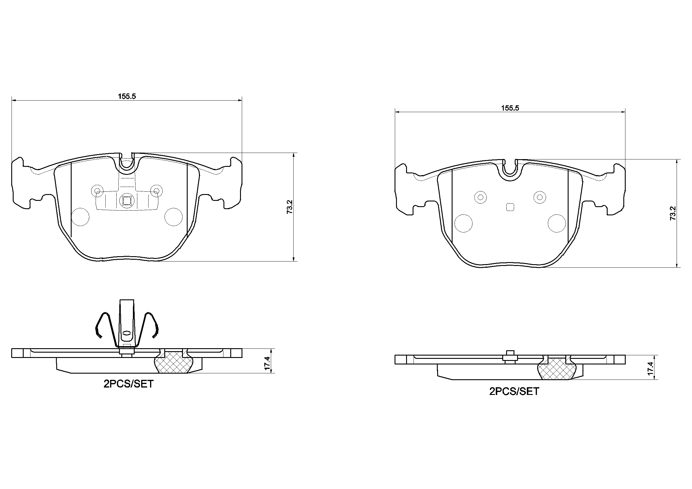 Brake Pad Set, disc brake PRIME LINE P 06 118