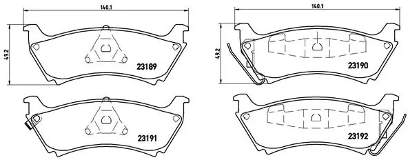 Brake Pad Set, disc brake PRIME LINE P 50 040