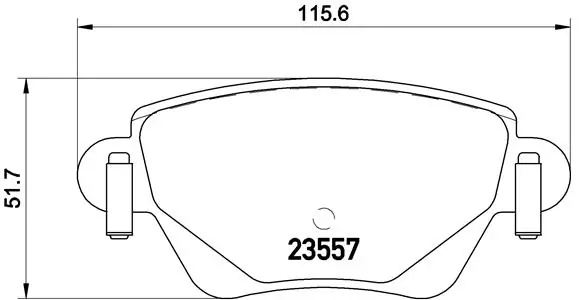 Brake Pad Set, disc brake PRIME LINE P 24 059