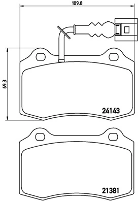 Brake Pad Set, disc brake PRIME LINE P 85 104
