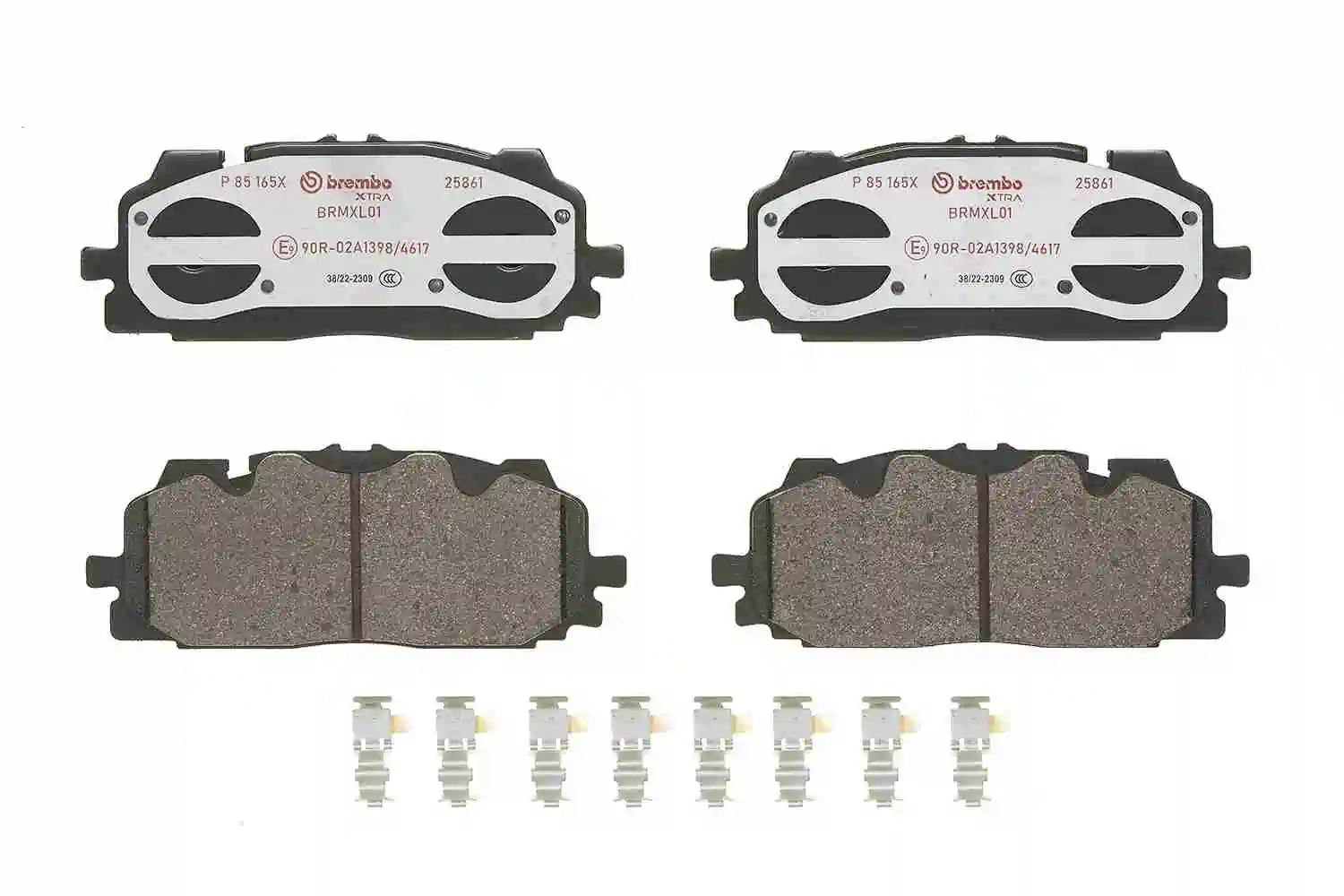 Brake Pad Set, disc brake XTRA LINE P 85 165X
