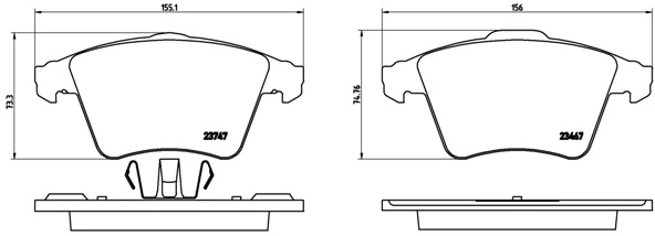 Brake Pad Set, disc brake PRIME LINE P 85 106