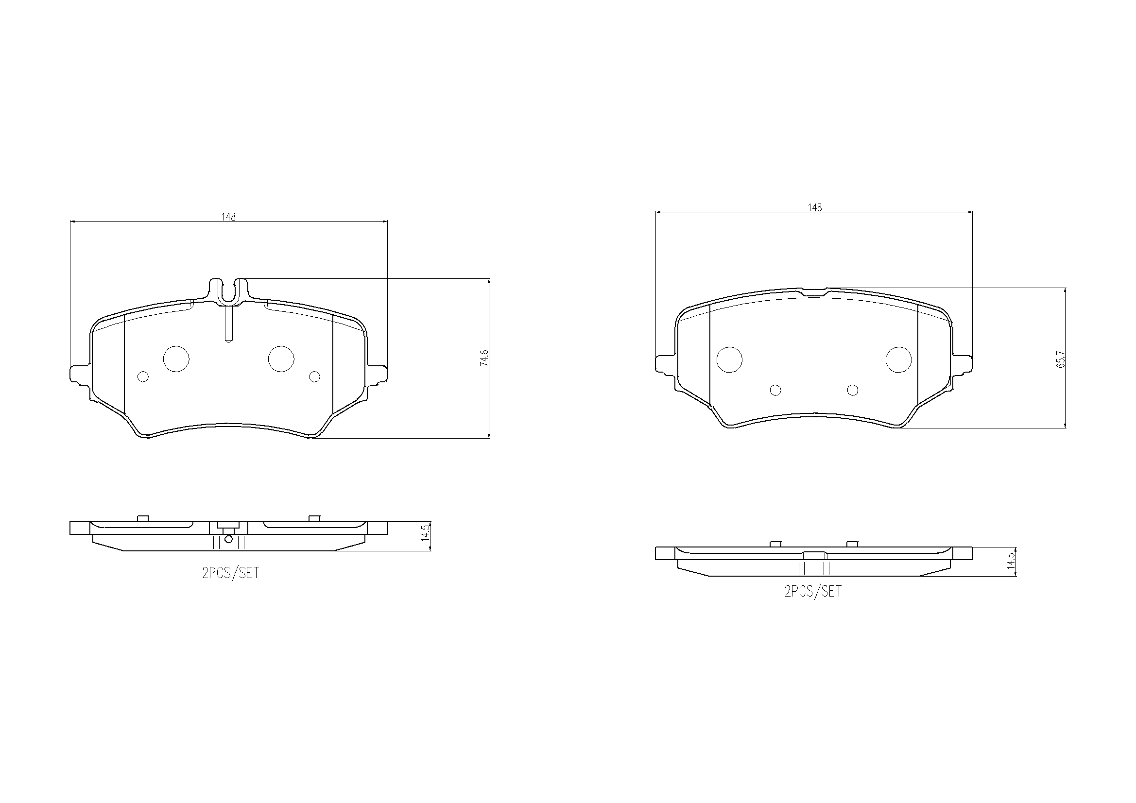 Brake Pad Set, disc brake PRIME LINE P 50 176
