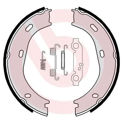 Brake Shoe Set, parking brake ESSENTIAL LINE S 50 501