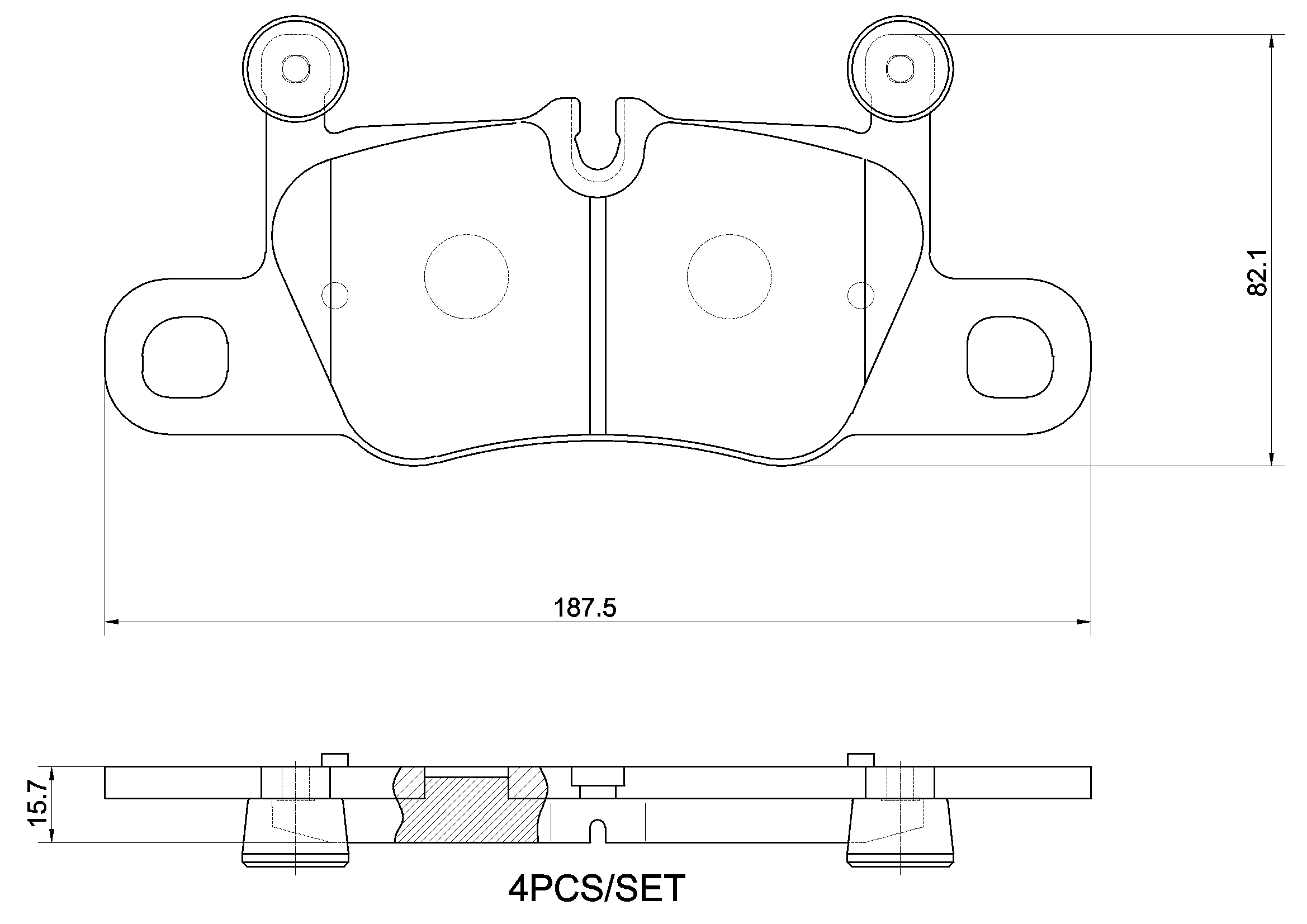 Brake Pad Set, disc brake PRIME LINE P 65 044