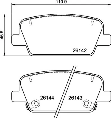Brake Pad Set, disc brake PRIME LINE P 30 118