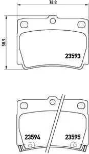 Brake Pad Set, disc brake PRIME LINE P 54 026