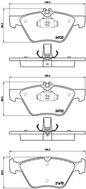 Brake Pad Set, disc brake PRIME LINE P 50 075