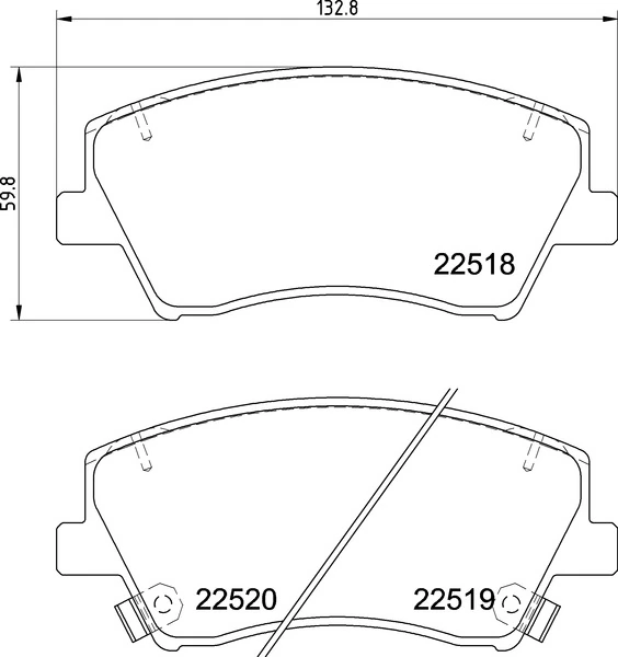 Brake Pad Set, disc brake BEYOND LINE - EV P 30 107E