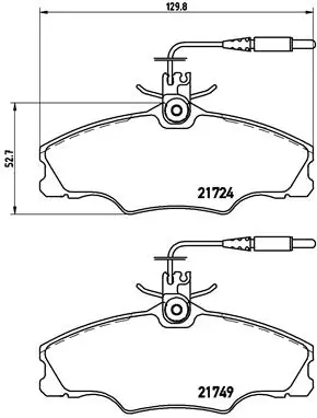 Brake Pad Set, disc brake PRIME LINE P 61 056