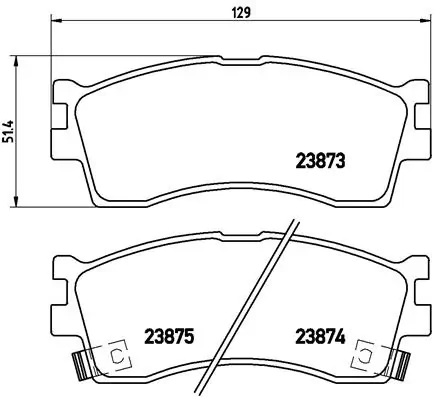 Brake Pad Set, disc brake PRIME LINE P 30 016