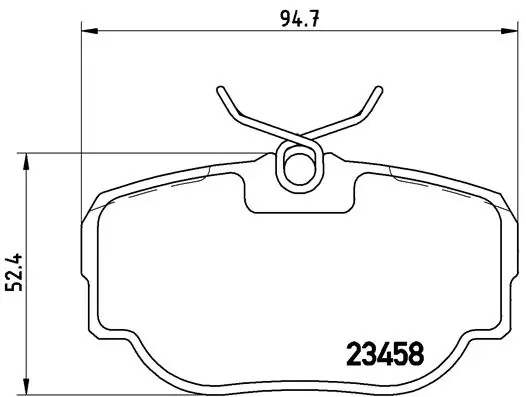 Brake Pad Set, disc brake PRIME LINE P 44 009