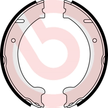 Brake Shoe Set, parking brake ESSENTIAL LINE S 86 510