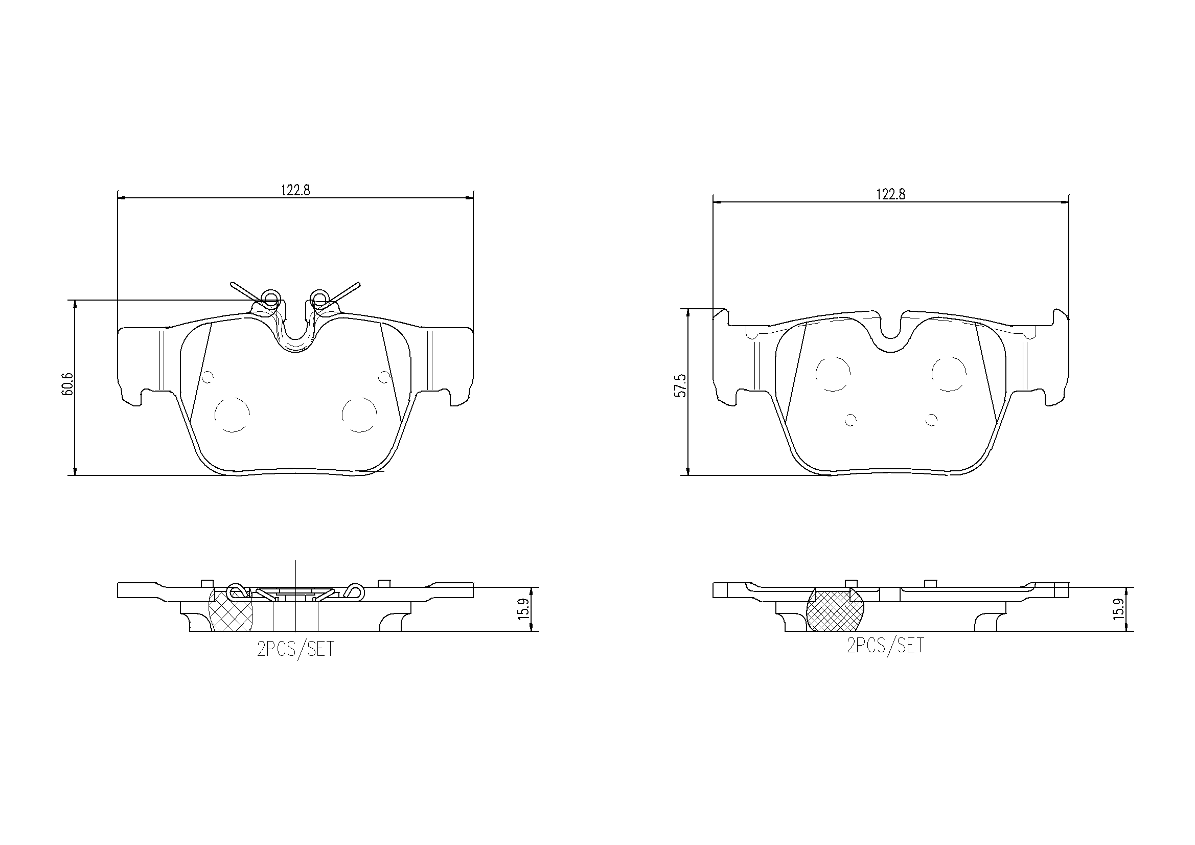 Brake Pad Set, disc brake PRIME LINE P 06 117
