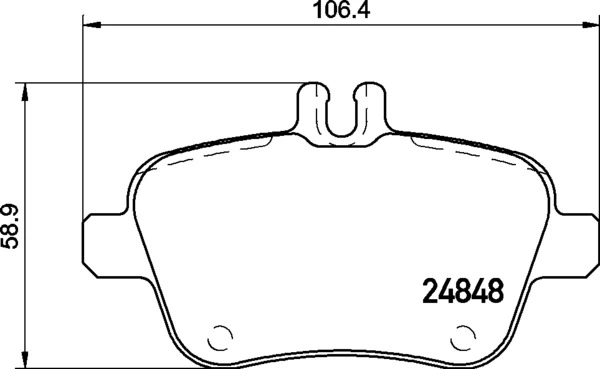 Brake Pad Set, disc brake PRIME LINE P 50 135