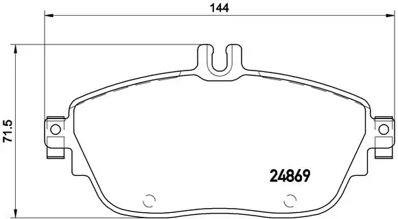 Brake Pad Set, disc brake PRIME LINE P 50 093